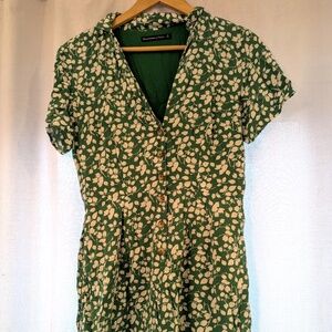 Abercrombie & Fitch Short Sleeve Floral Romper
